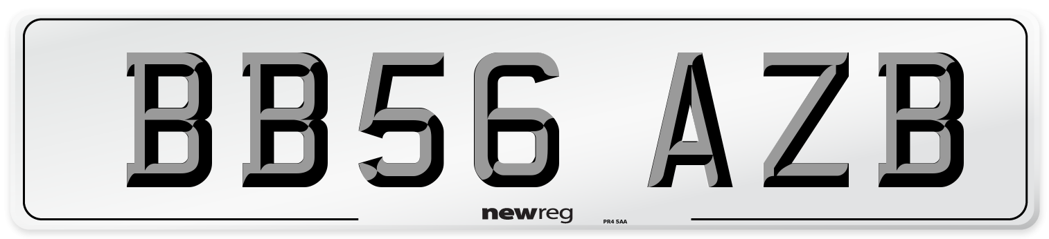 BB56 AZB Number Plate from New Reg